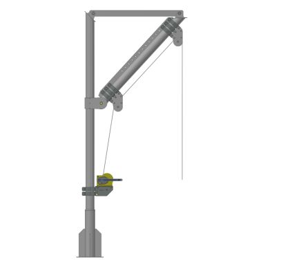 Stainless steel jib crane DV500SS - 500kg