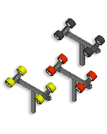 Balancer 4 rollers Ø120 on post 40