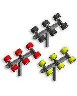 Balancer 6 rollers Ø120 on post 40