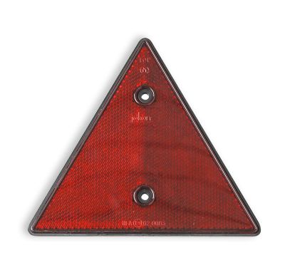 red reflective triangle