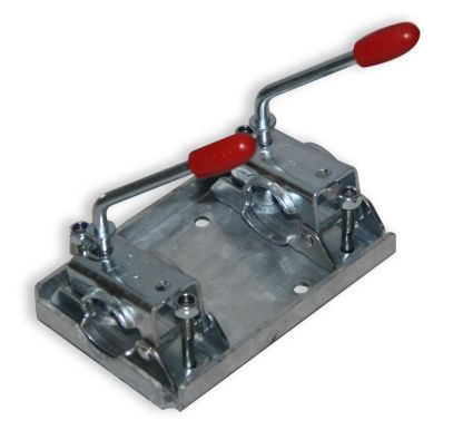 Platine double universelle roue jockey ø48