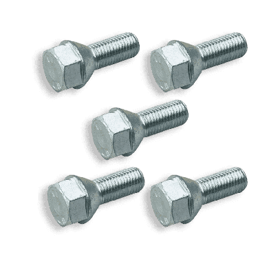Set of 5 wheel screws M12