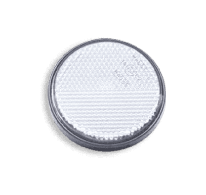 round adhesive reflector white