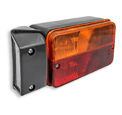 bicolor right light + number plate