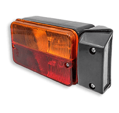 bicolor light left + number plate