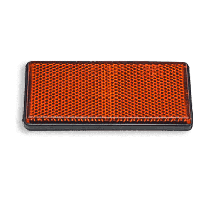 rectangle reflector orange