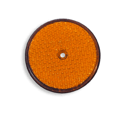 reflector round orange