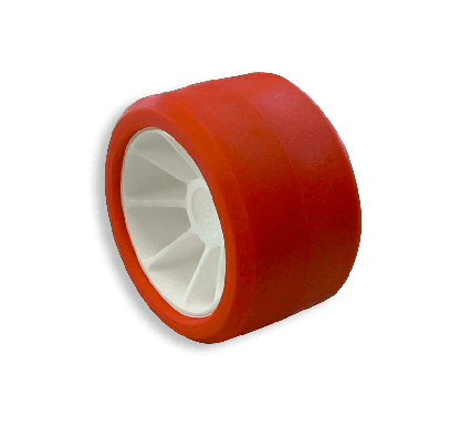 Galet ø120 bi-matière Rouge