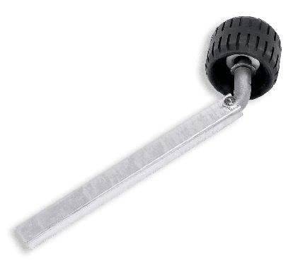 swerve black roller on axle stand 40