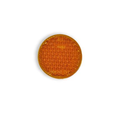 Round orange reflector