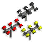 Balancer 6 rollers Ø120 on post 40