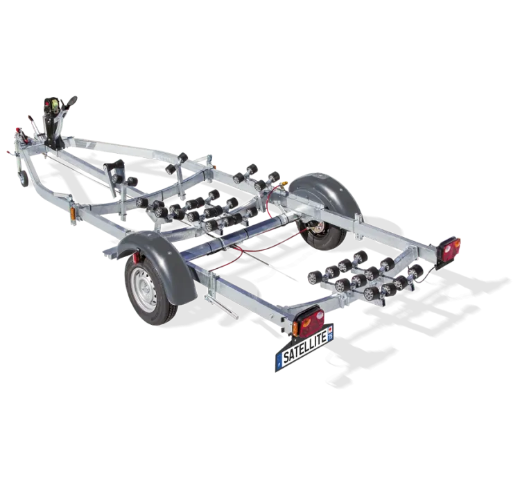 Satellite MX161 Boat Trailer – 1‑Axle Multi‑Roller boat trailer