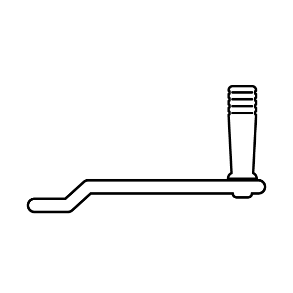 Manivelle amovible